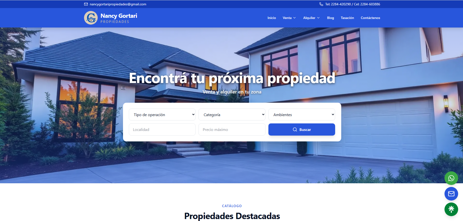 Sistema web para inmobiliaria